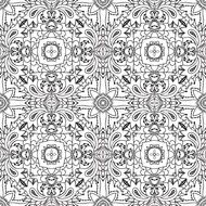 mandala pattern line drawing