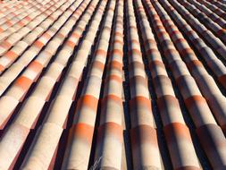 panoramic photo of tiled roof