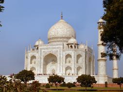 Taj Mahal - Mausoleum-mosque located in Agra, India