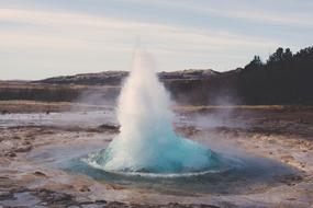 Hot Spring Landscape Nature