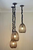 hanging three lamps