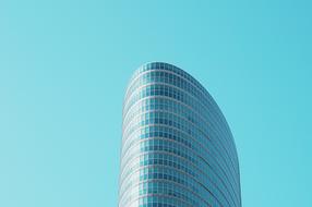 modern architecture with clear sky background