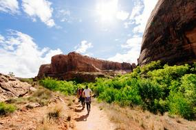 travel tourists in the mountains