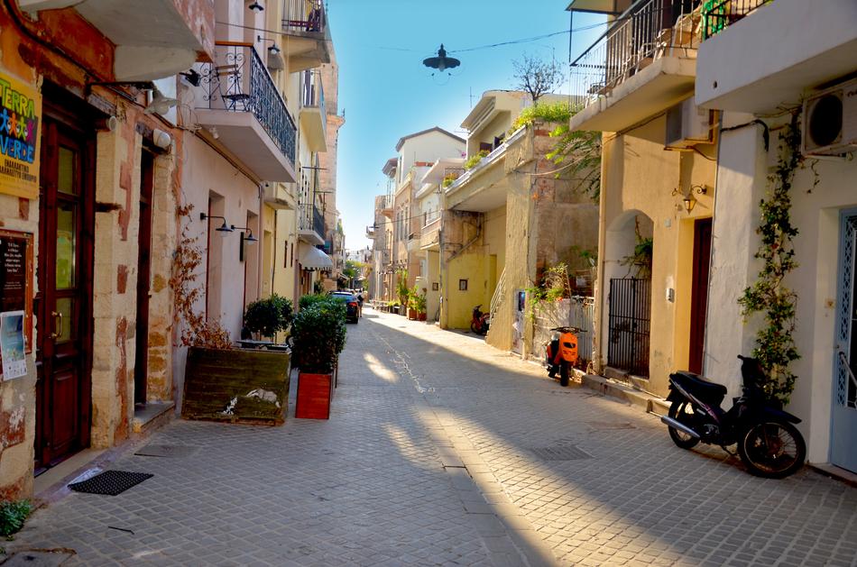cozy streetscape with flowers