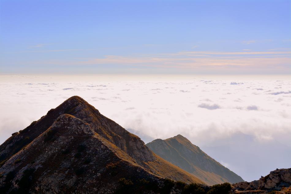 Mountains Clouds Sky