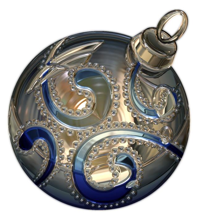 christmas bauble metallizer deco