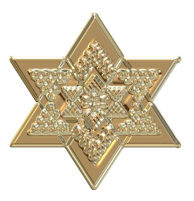 Decorative gold star