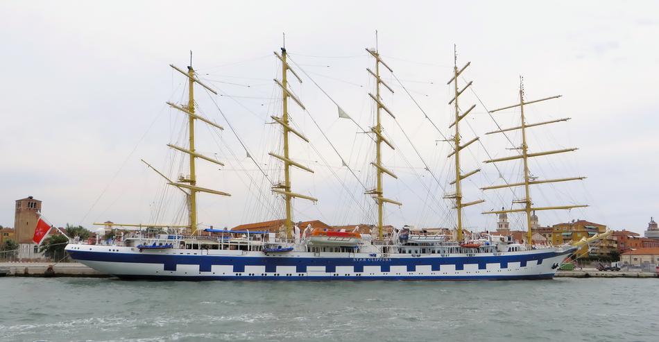 large resort ship at sea