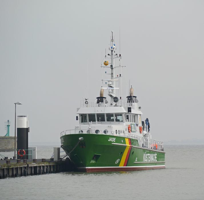 big ship in a cold sea