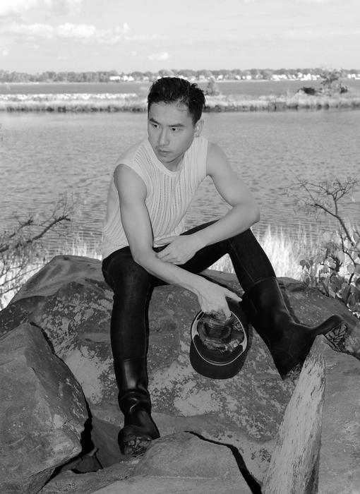 Fashion Photography of man by the sea