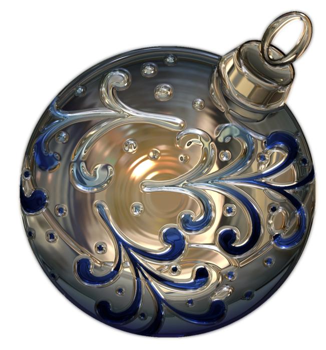 christmas bauble metallizer art