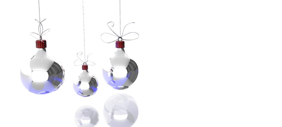 Christmas silver balls
