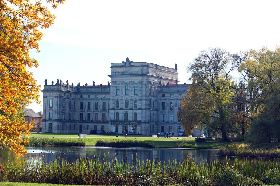 stately home or castle in the town of ludwigslust