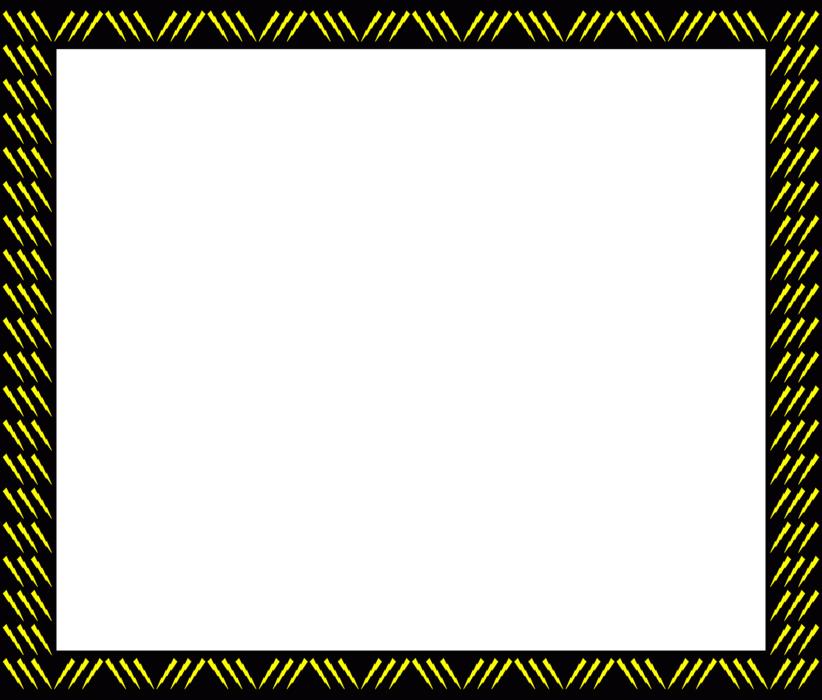 beautiful frame with yellow patterns