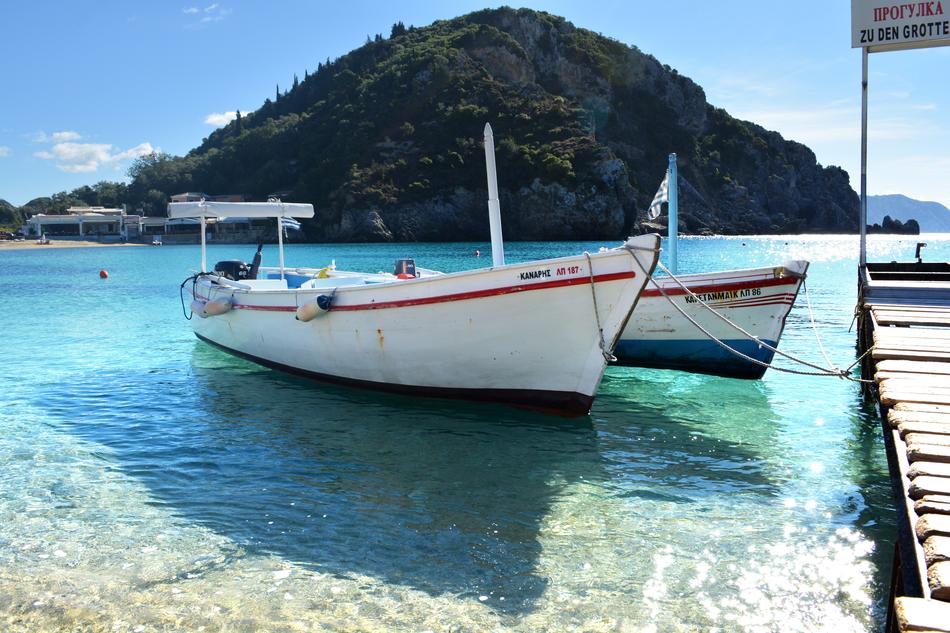 fishing boats in the lake