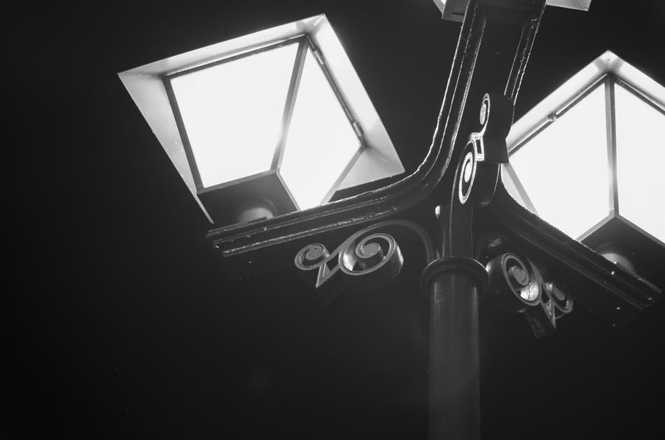 Street Lights Monochrome Klaipeda