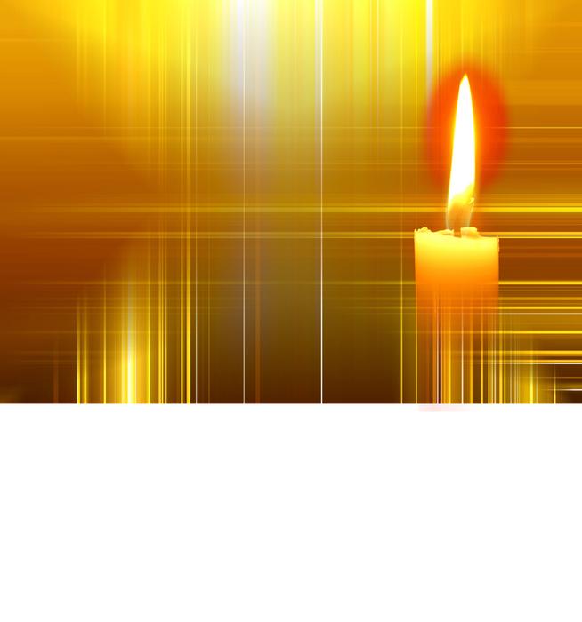 background christmas candle gold drawing