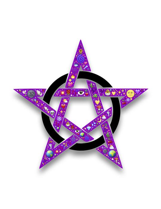 purple star in a circle