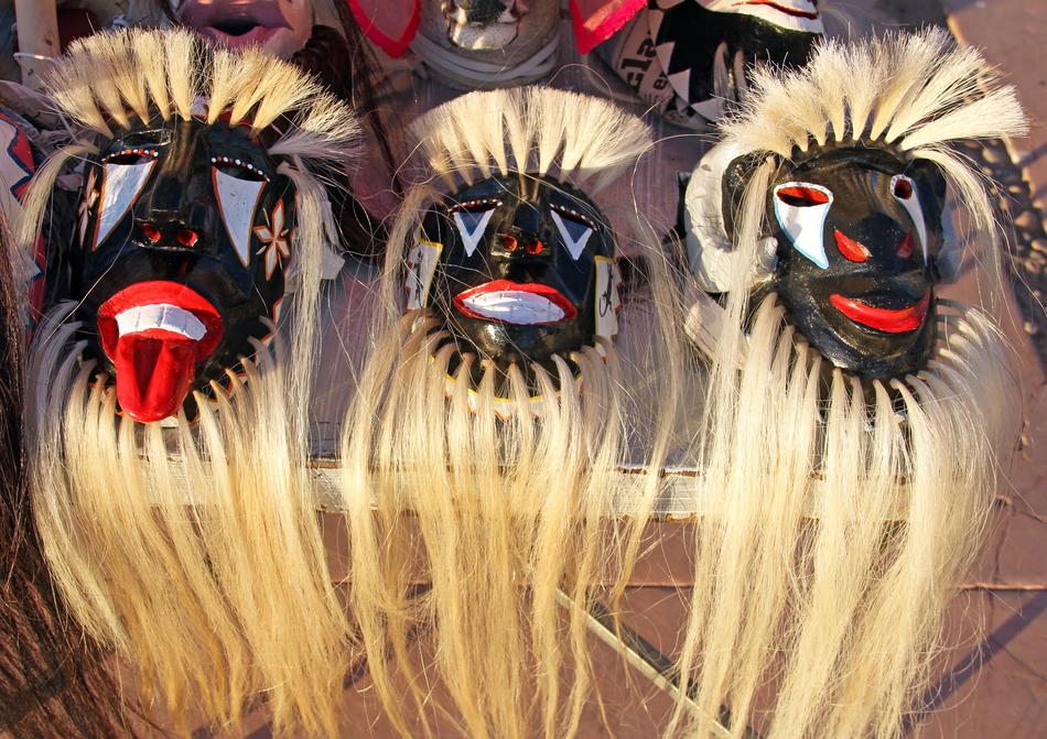 Ceremonial indian masks