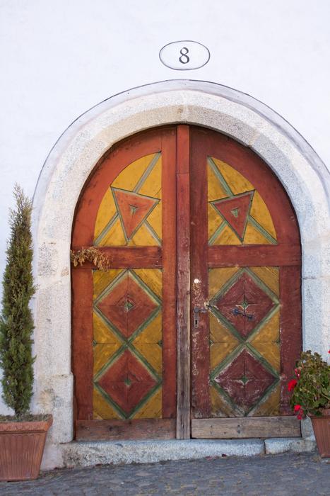 beautiful Door Input in the white wall