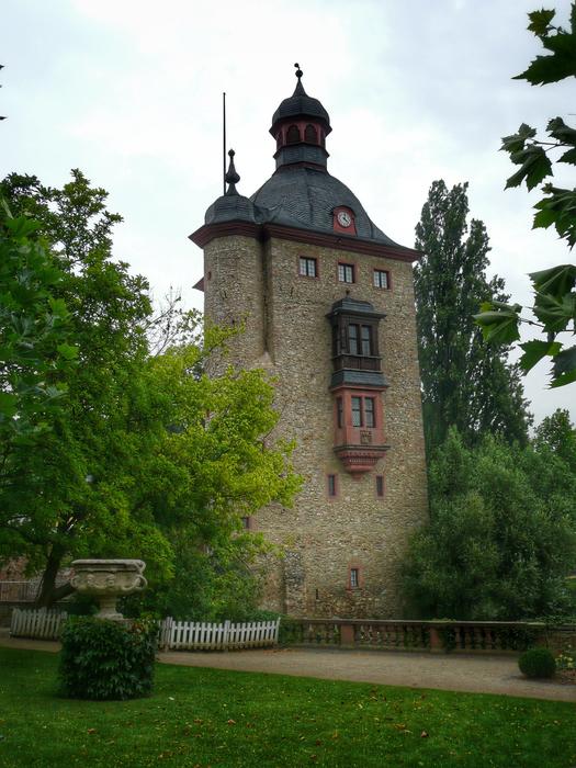 stone tower in the garden