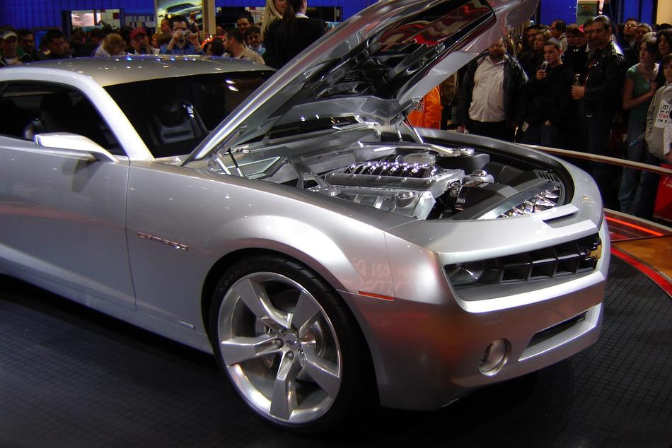 Chevrolet Camaro Silver Car Sports