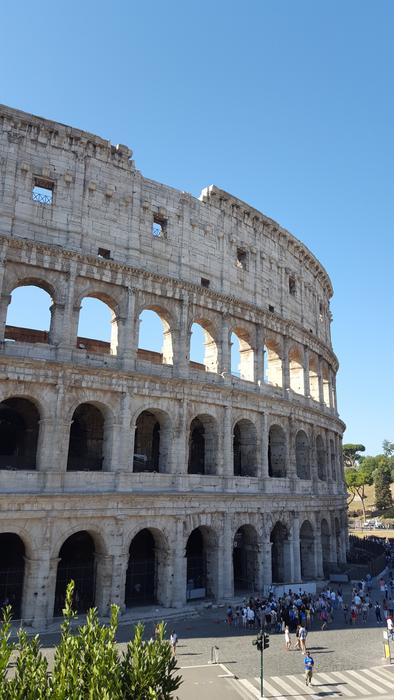 The Great Colosseum in Rome landscape