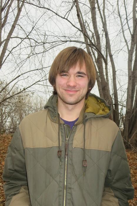portrait of incredibly beautiful Man at Autumn