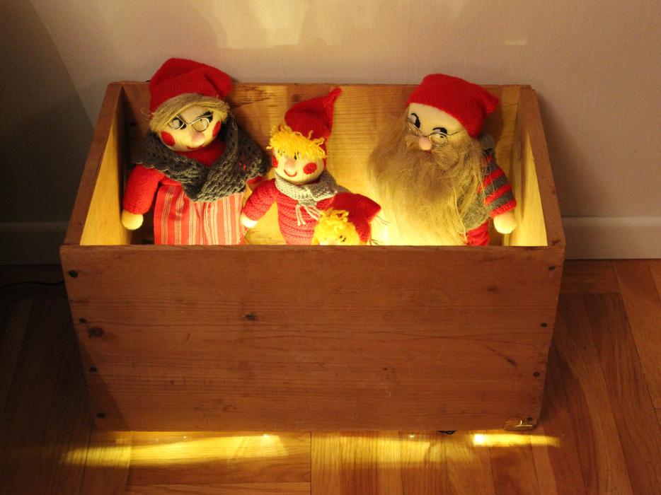 a box of clown toys