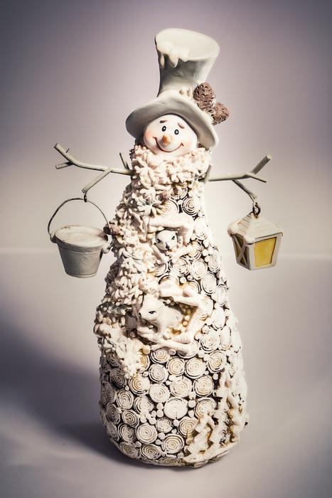 funny snowman figure