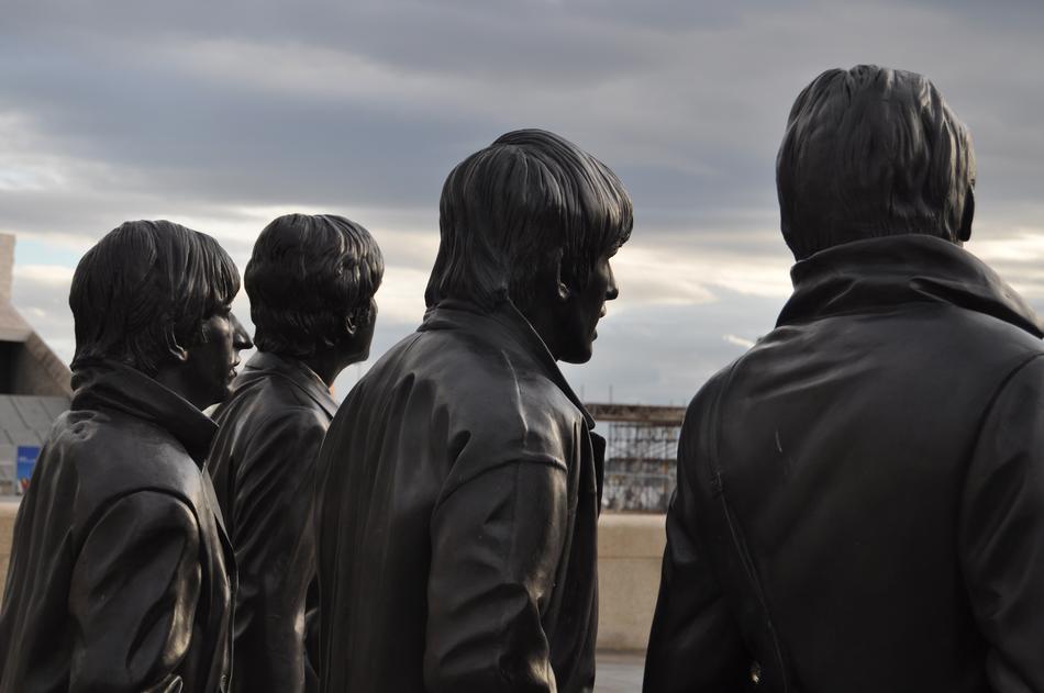bronze Statue Liverpool Beatles