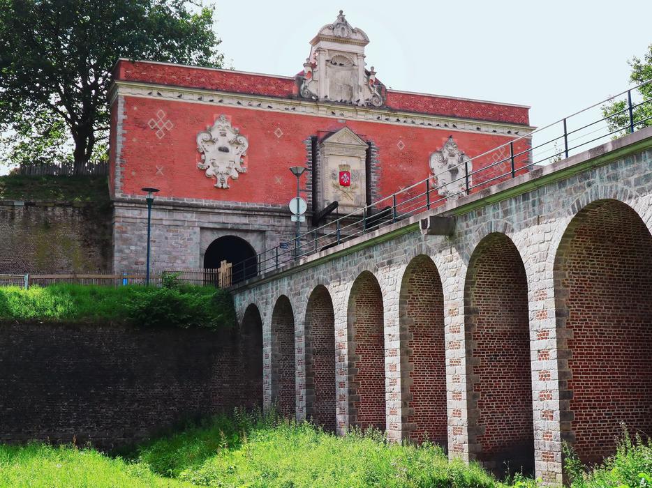 red building military view