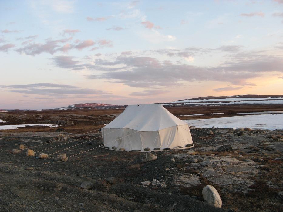 white tent on the beach