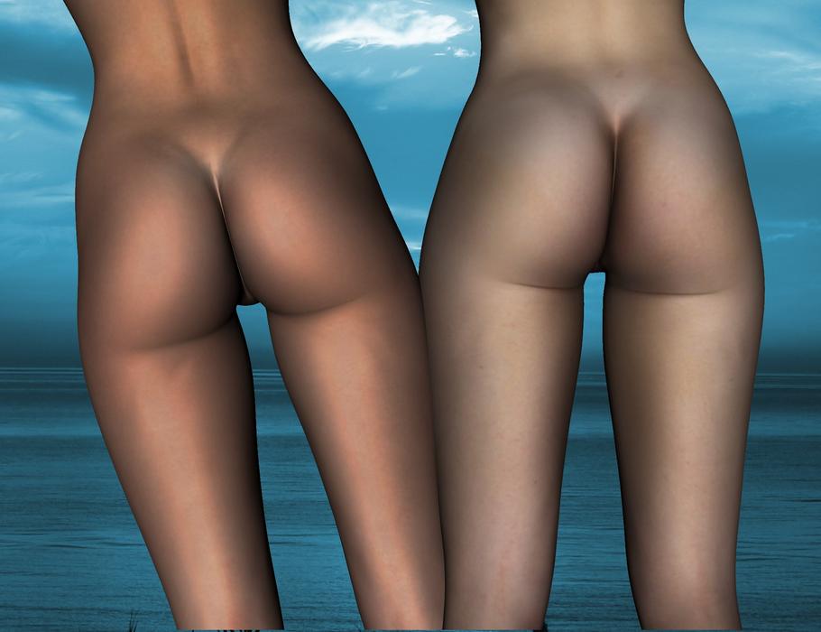 butt naked woman nudist art