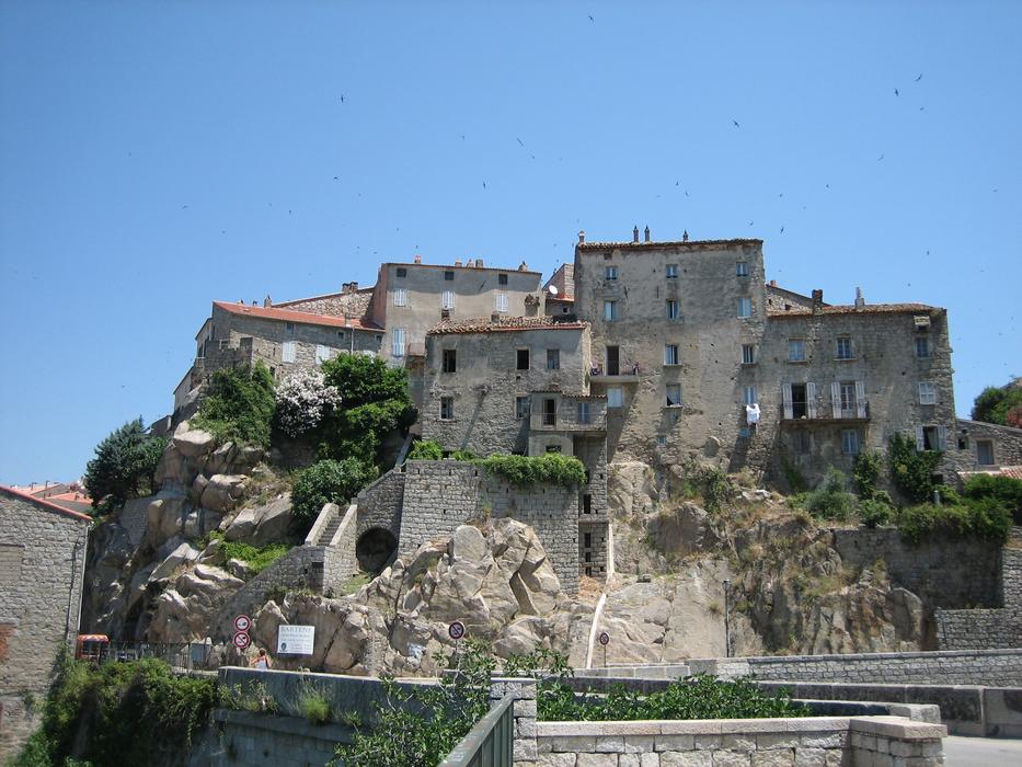 Sartene City Corsican buildings