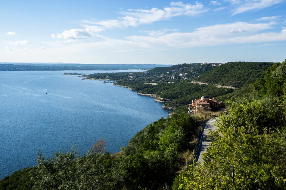 Scenic Coastline Lake Travis Blue