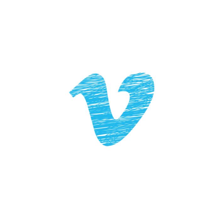 blue logo sign