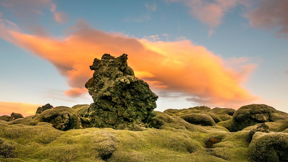 Clouds Moss Nature