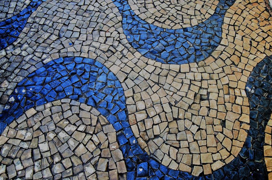 stone colored sidewalk