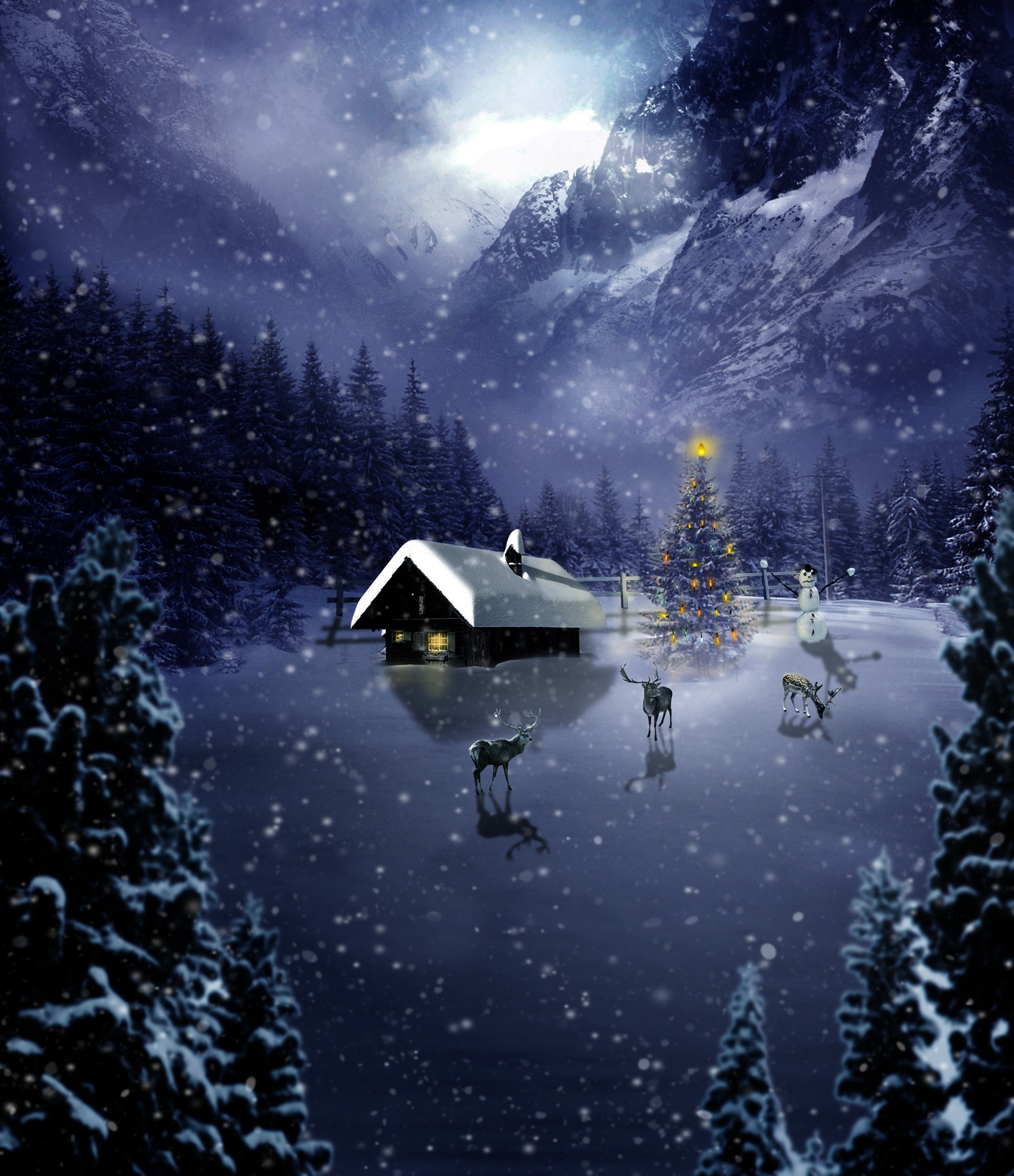 christmas photoshop free download