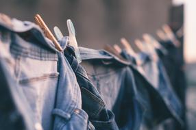 Blur photo of Clothes on Line