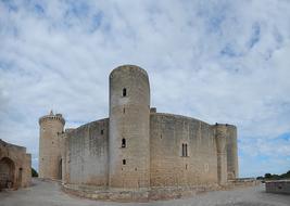 scenic Picture of a medieval castle in Spain