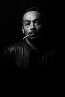 portrait of a man with cigarette