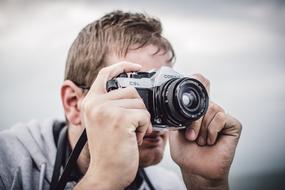 Camera Lens boy