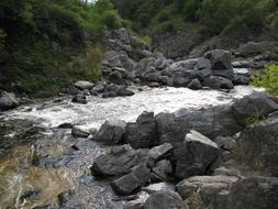 Mountain River Between Mountains