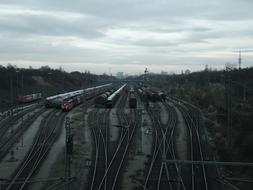Switchyard Railroad Transportation