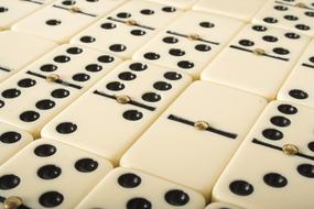 close up dominoes