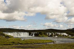 Iceland Waterfall Green