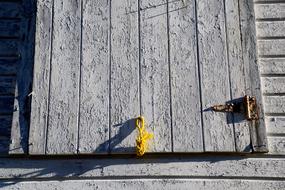 weathered barn wall