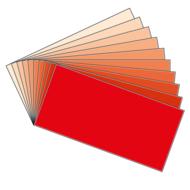 red colored cards